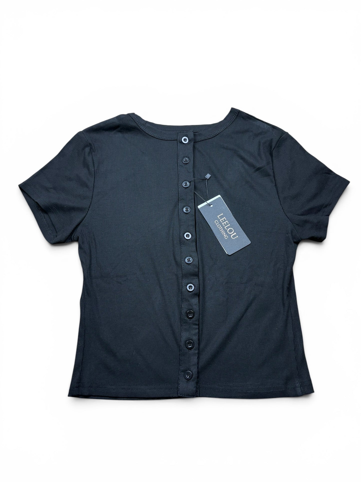 Button Up Ribbed Top
