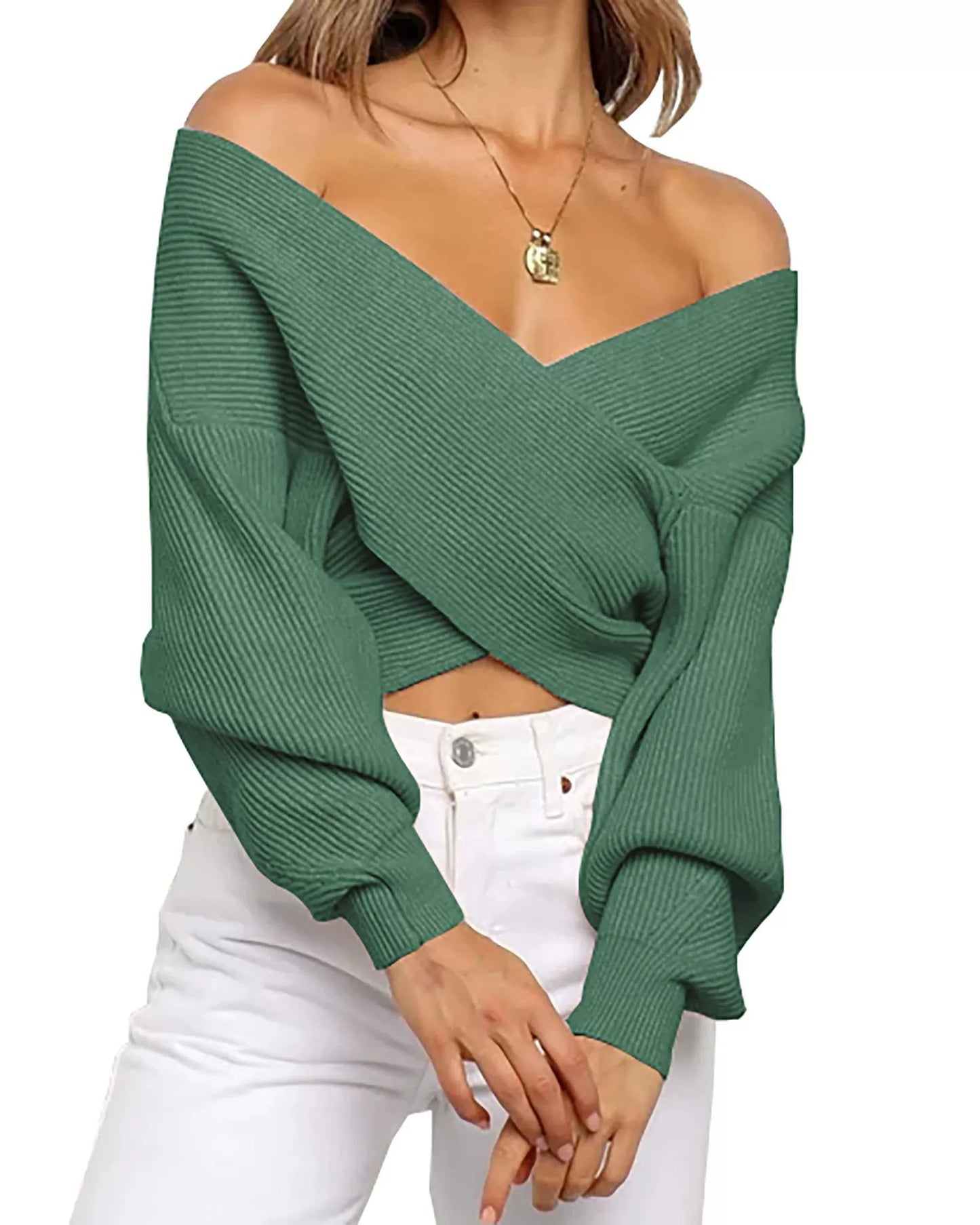 Sichern Sie sich heute 60 % Rabatt auf den Wickelpullover 🤎