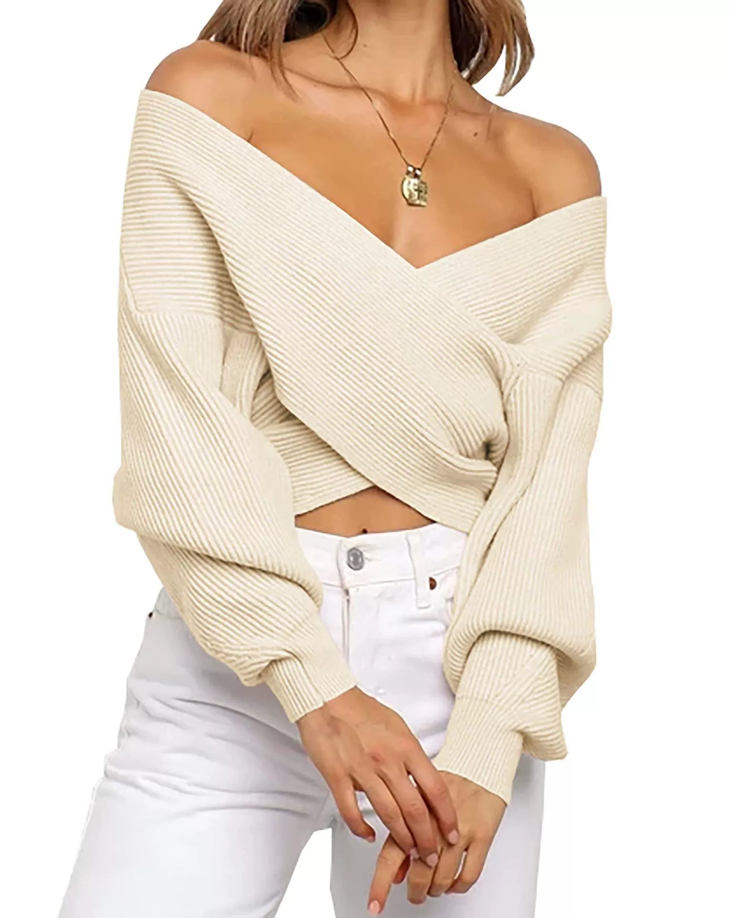 Sichern Sie sich heute 60 % Rabatt auf den Wickelpullover 🤎