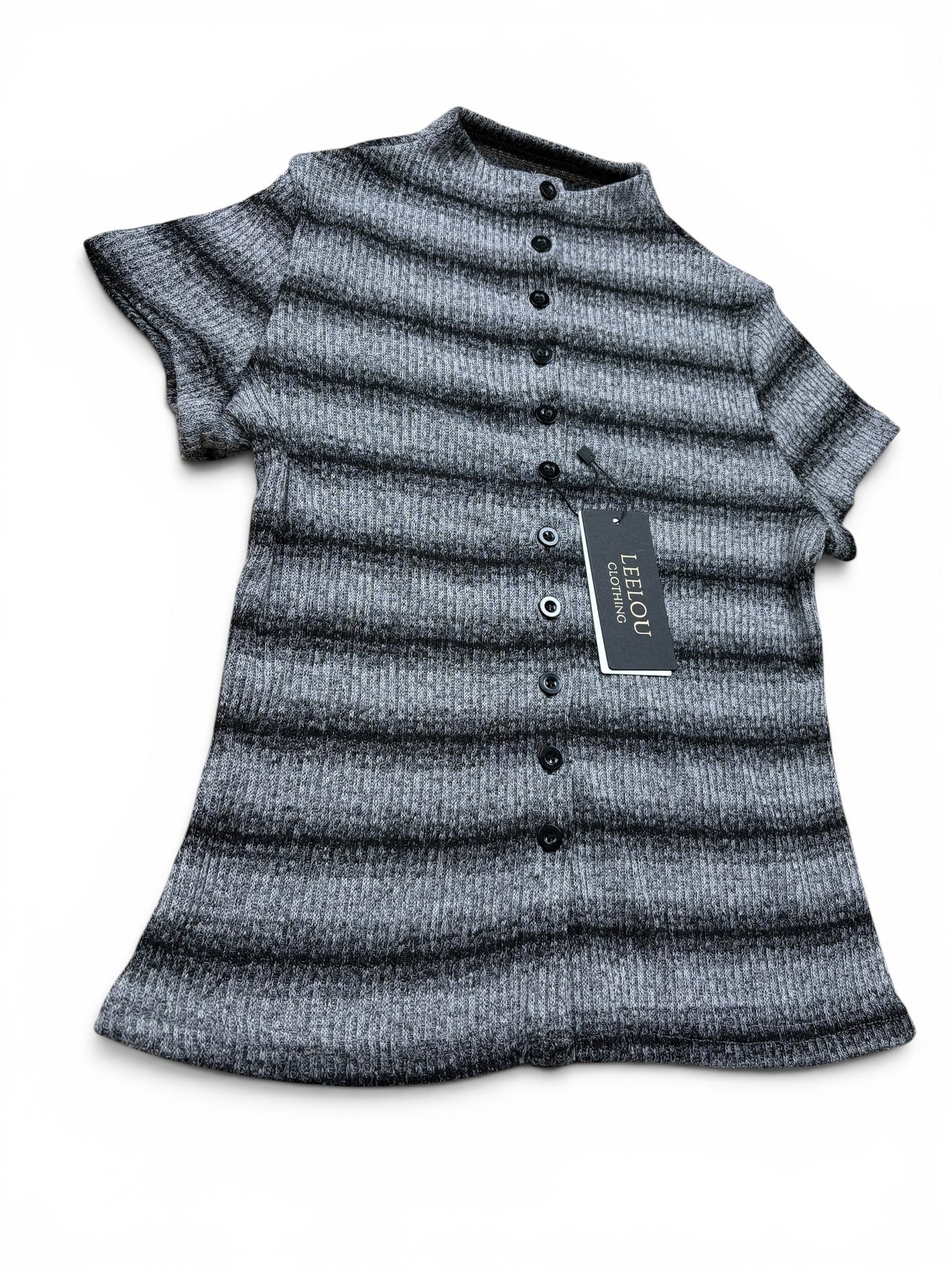 Button Up Ribbed Top