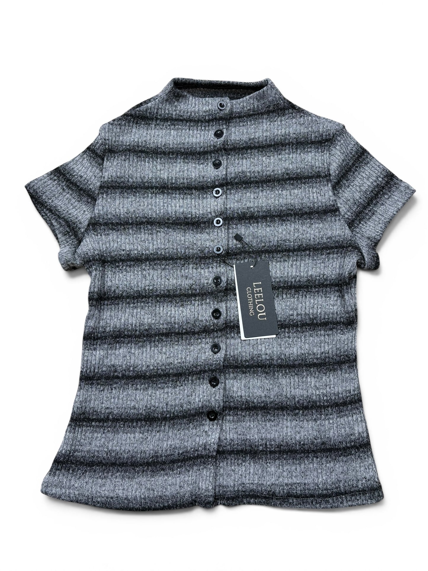 Button Up Ribbed Top