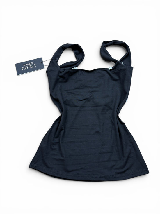 Lace Trim Fitted Top