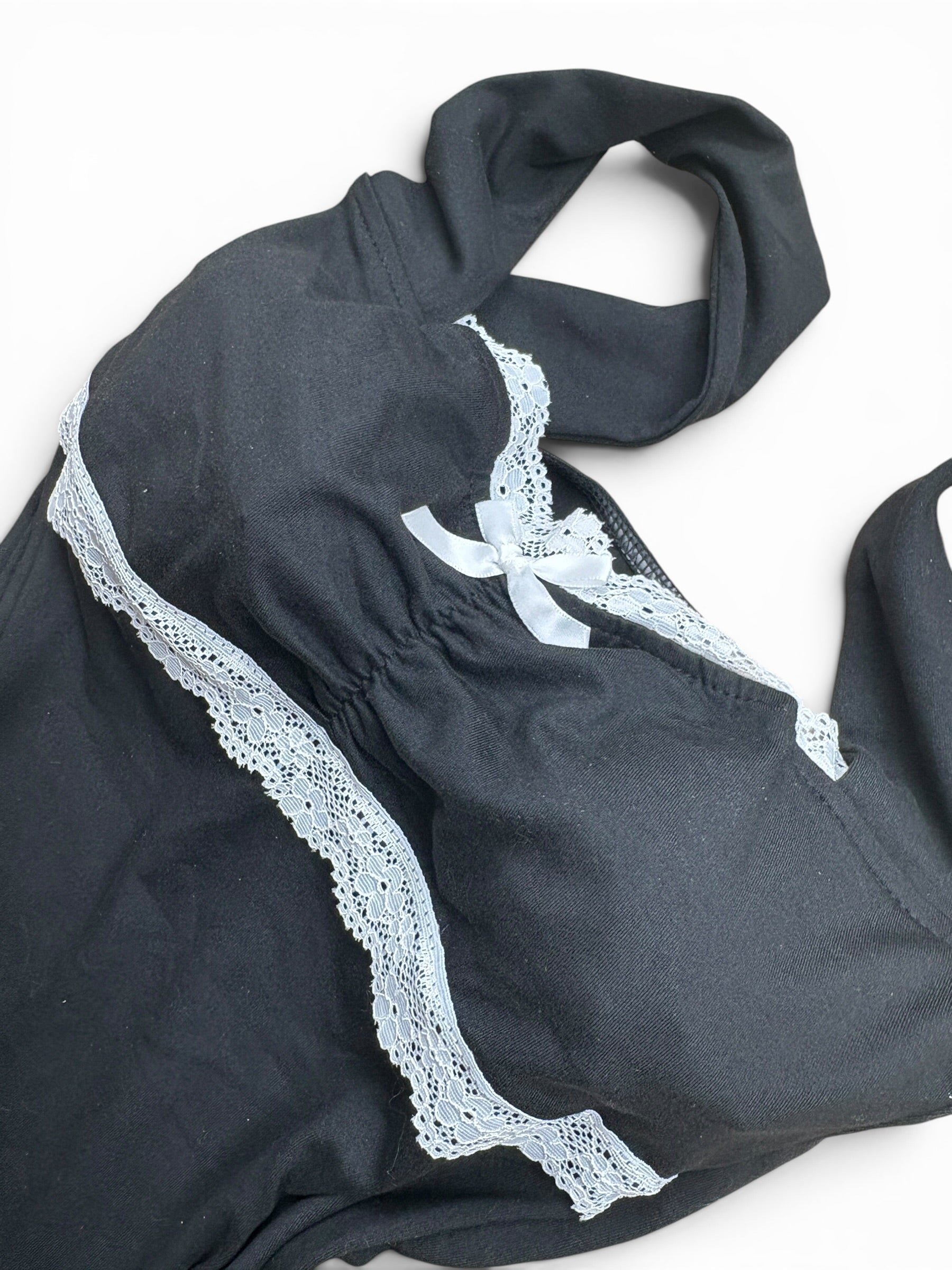 Lace Trim Fitted Top