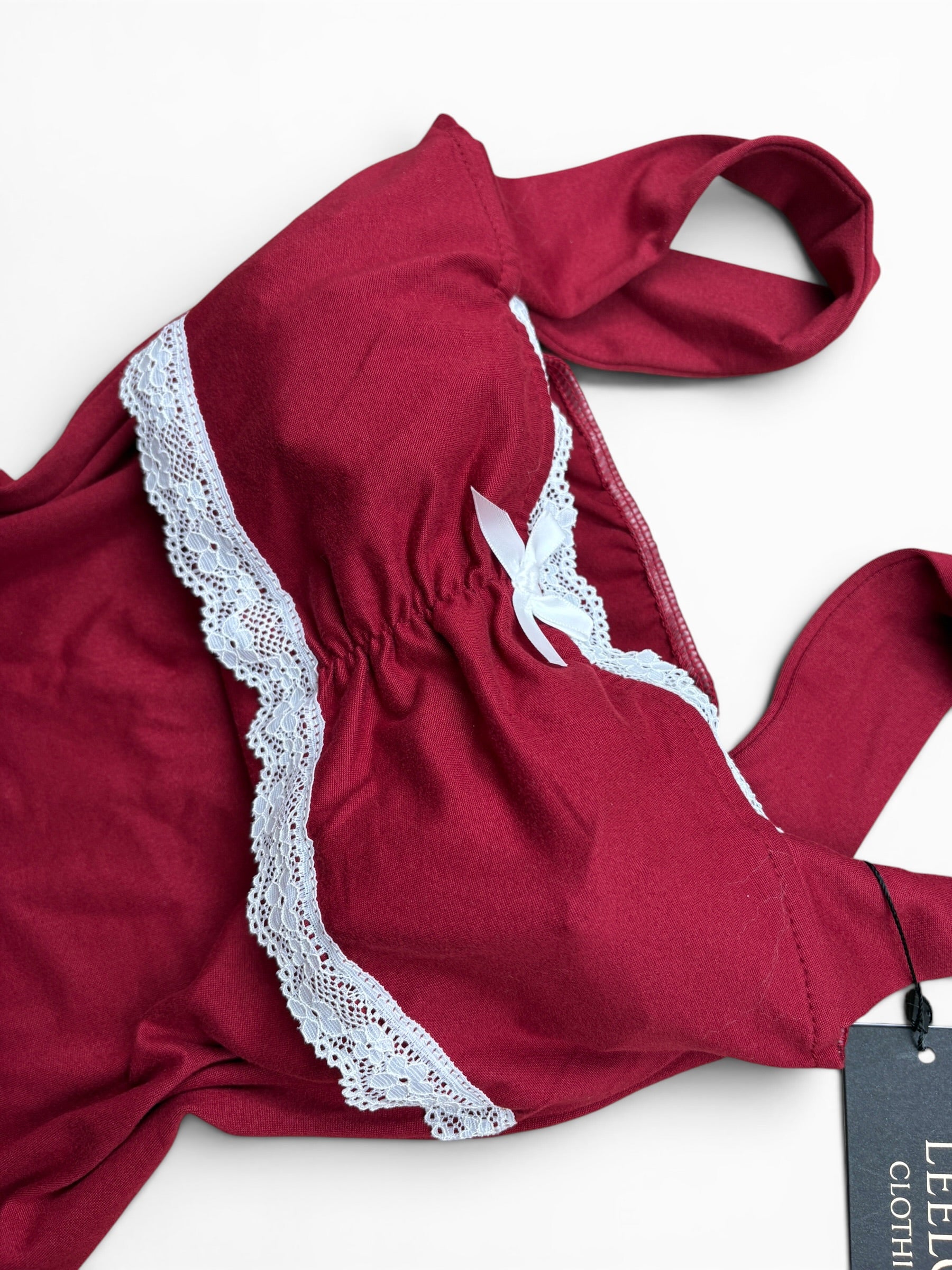 Lace Trim Fitted Top