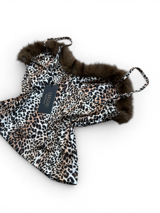 Leopard Print Fur Top
