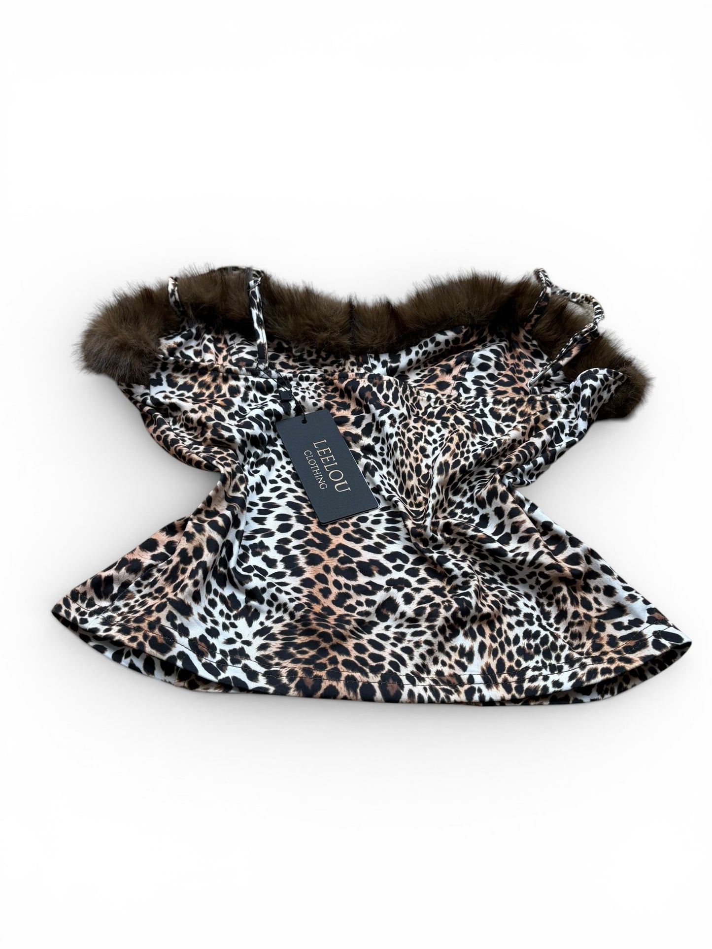 Leopard Print Fur Top