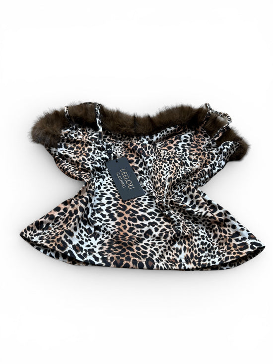 Leopard Print Fur Top