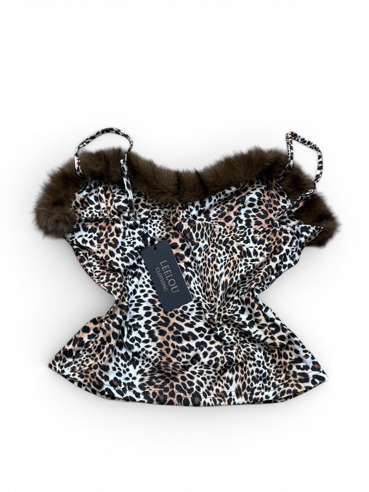 Leopard Print Fur Top