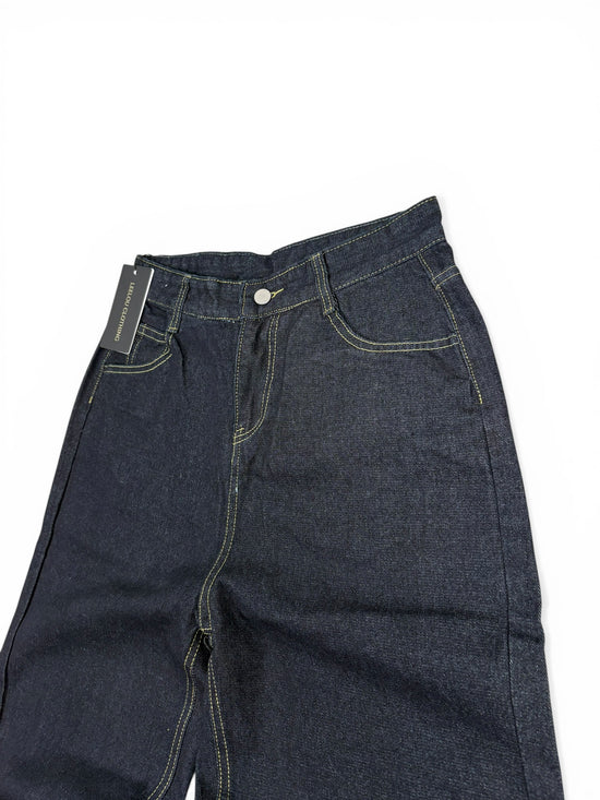 Baggy Leopard Detail Jeans