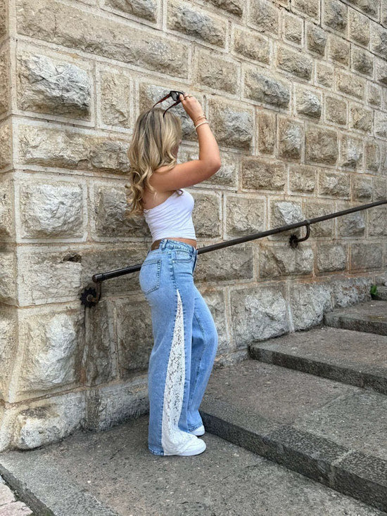Sichern Sie sich heute 60 % Rabatt auf Lace Jeans 🤍👖