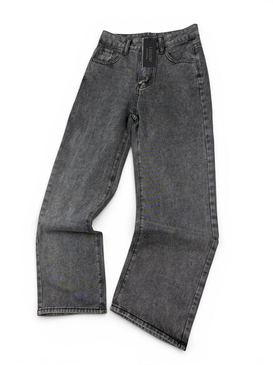 Pink Bow Pocket Baggy Jeans