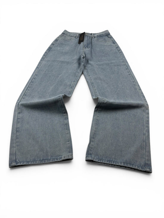 Pink Bow Pocket Baggy Jeans