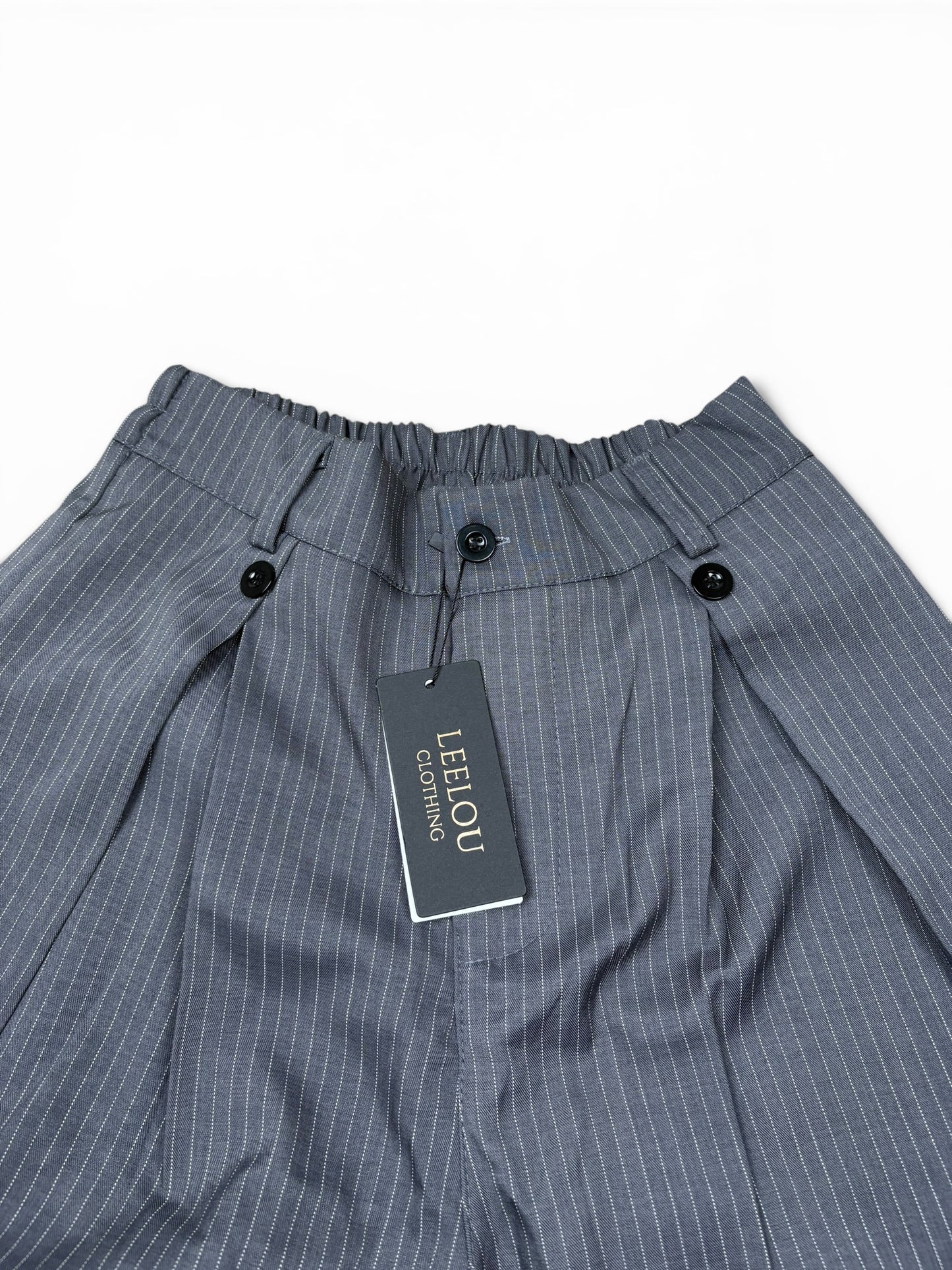 Pinstripe Wide Leg Pants