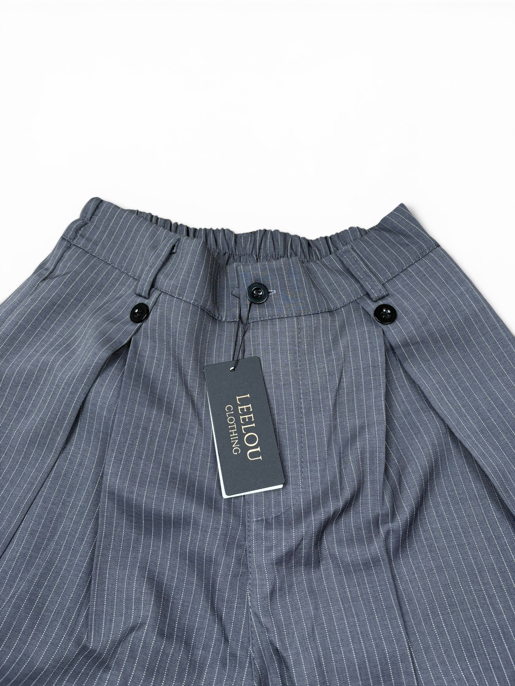 Pinstripe Wide Leg Pants
