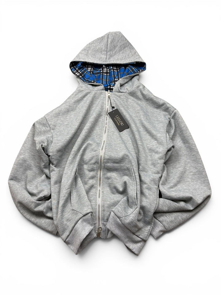 Zip Up Reversible Hoodie