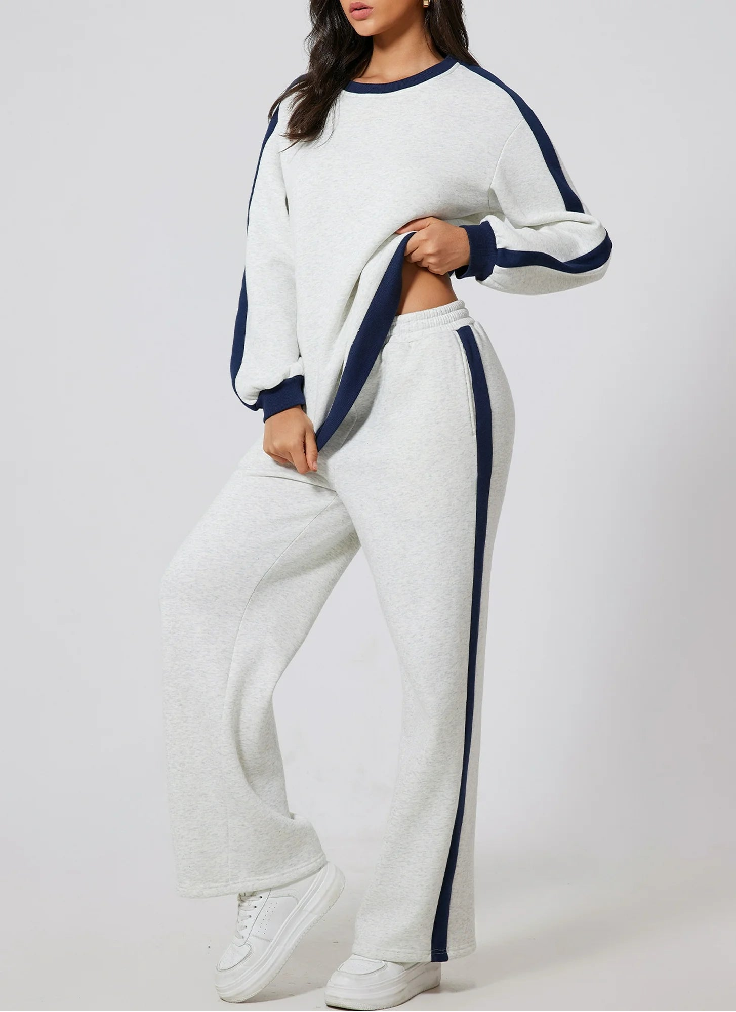 Profitez aujourd'hui seulement de 60 % de réduction sur l'ensemble Varsity Stripe 🤍💙