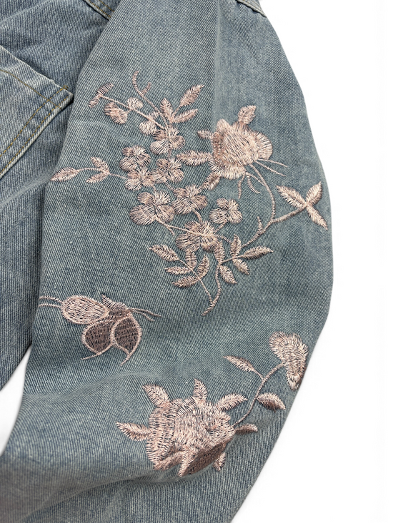 Pink Embroidered Jacket Asian Style 🎀